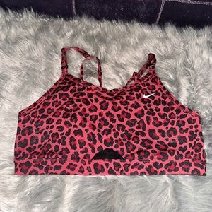 Nike : Size L Red, Pink & Black Sports Bra